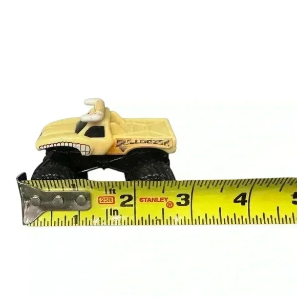 Monster Jam 2” High By 3” Plastic Bulldozer Monster Truck - Picture 3 of 3